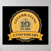 coole 10e-jaars Jubileum Poster (Voorkant)