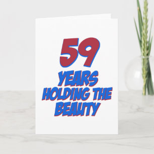 coole 59 jaar oude design kaart