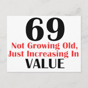 COOLE 69 JAAR OUDE VERJAARDAG DESIGN BRIEFKAART