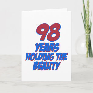 coole 98 jaar oude design kaart
