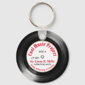 coole aangepaste L.P. vinyl-recordmuziek Sleutelhanger (Voorkant)