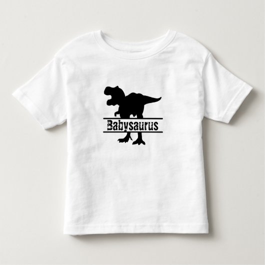coole aanpasbare babysaurus Family Dinosaur Kinder Shirts (Voorkant)