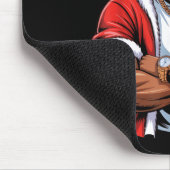 Coole Afro-Amerikaanse Kerstman Zwarte Kerst Pyjam Muismat (Hoek)