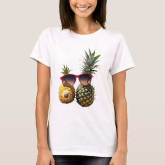 Coole Ananassen met Zonnebril – Leuke Zomerstemmin T-shirt