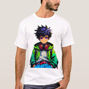 Coole Anime Jongens Kunst T-shirt