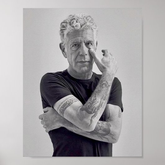 coole anthony bourdain poster (Voorkant)