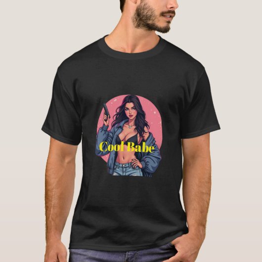 Coole Babe T-shirt (Voorkant)