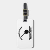 coole banjo-design bagagelabel (Voorkant verticaal)