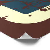 coole Barber shop business retro  Poster (Hoek)