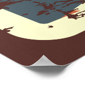 coole Barber shop business retro  Poster (Hoek)