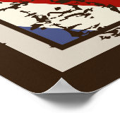 coole Barber shop business retro Poster (Hoek)