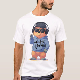coole berenillustratie, t-shirt