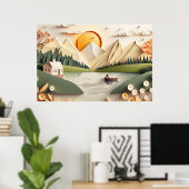 coole bergmeerliefhebbers poster (Thuiskantoor)