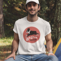 Coole Boston Terrier vintage stijl cute huisdier h