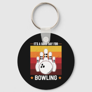 coole Bowling-sportliefhebbers Sleutelhanger