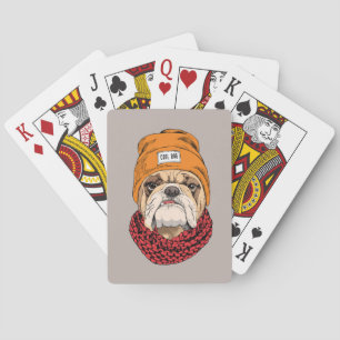 Coole Bulldog Pokerkaarten