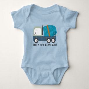 coole cementtruck baby papa romper