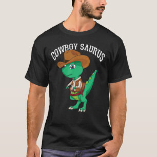 Coole Cowboy Saurus Grappige Western Rodeo Dinosau T-shirt