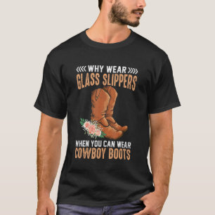 Coole Cowgirl Rodeo Stal Leven Pun Vat Racen T-shirt