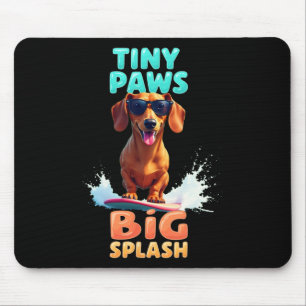 Coole Dachshond Surfende Hond Voor Mannen Vrouwen  Muismat