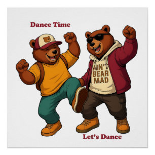 Coole dansende beren perfect poster