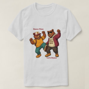 Coole dansende beren t-shirt