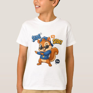Coole dansende eekhoorn - Hip Hop van links naar r T-shirt