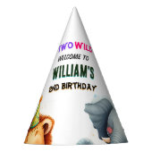 coole dierentuin zebra safari In Twee De Wilde 2e  Feesthoedjes (Voorkant)