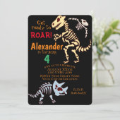 Coole dinosaurusfossielen kaart (Staand voorkant)