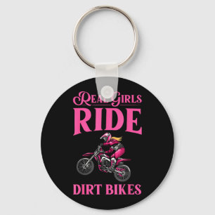 Coole Dirt Bike Kunst voor Vrouwen Meisjes Motocro Sleutelhanger