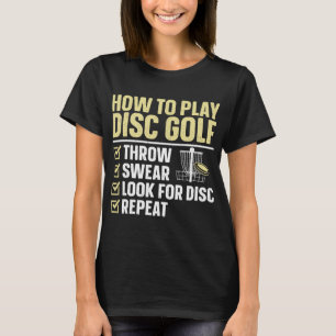 Coole Disc Golf Kunst Voor Mannen Vrouwen Kinderen T-shirt