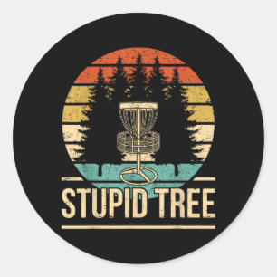 Coole Disc Golf Speler Quote Ik Stomme Boom Ronde Sticker