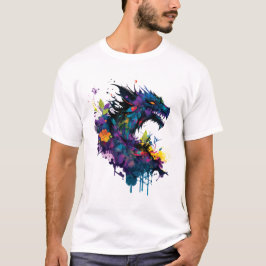 Coole Draken Kunst T-shirt
