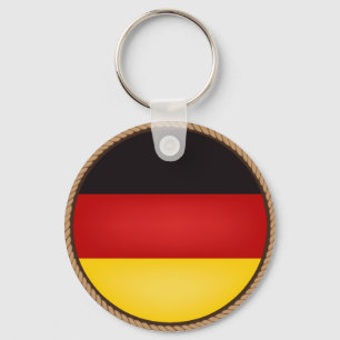 Coole Duitsland Vlag Zegel Sleutelhanger