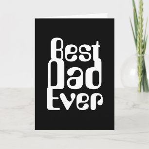 COOLE EN MINIMALISTISCHE "BESTE PAPA OOIT" KAART