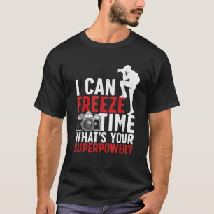 Coole fotografie kunst voor mannen vrouwen camera t-shirt