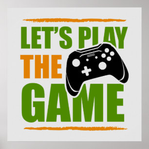 coole gamer room woordspel poster