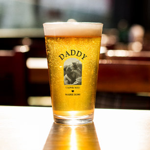 Coole Gebogen Foto Ik Hou Van Jou Glas