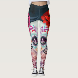 Coole gedessineerde ontwerper leggings