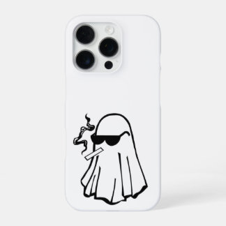 Coole Geest met Sigaret – Halloween Hoesje iPhone 16 Pro Hoesje