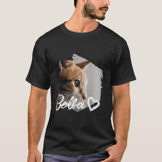 Coole gepersonaliseerde naam en foto voor uw huisd t-shirt