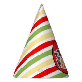 coole gestreepte pizza party feesthoedjes (Links)