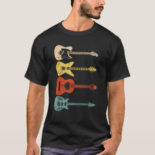 Coole Gitaristen Kunst Mannen Vrouwen Vintage Akoe T-shirt