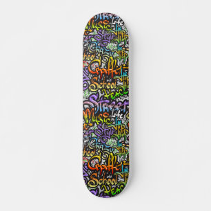 Coole Graffiti Woord Kunst Design Skateboard