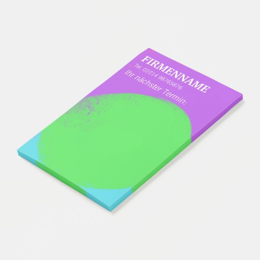 coole grün lila Klebezettel Terminerinnerung Post-it® Notes (Schuin)