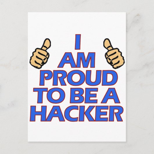 coole Hacker-design Briefkaart (Voorkant)