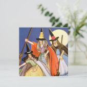 coole Halloween heksen Vakantie Kaart (Staand voorkant)