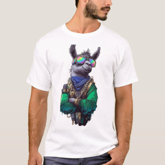 Coole Hip Hop Lama in Zonnebril & Streetwear T-shirt