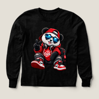 Coole Hip Hop Panda in Rode HoodieUrban Swagger Pa