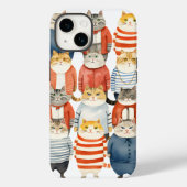 COOLE HIPSTER KATTEN Case-Mate iPhone CASE (Achterkant)